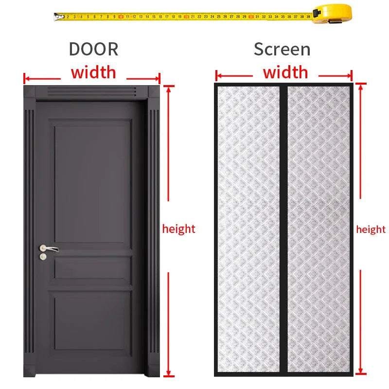 Winter, Magnet ,cotton Door Curtain, Thickened, Household Insulation, Windproof Partition, Cold Proof Self-priming Door Curtain