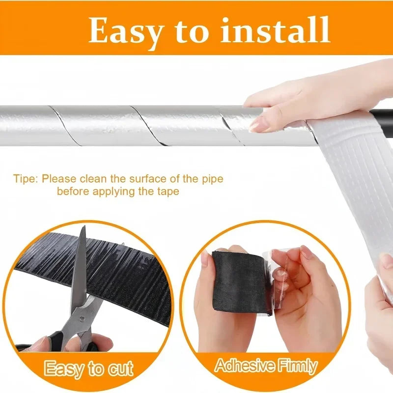 Wetterfestes Isolierband für Rohre – Glasfaser, flammhemmend, wasserdicht & langlebig