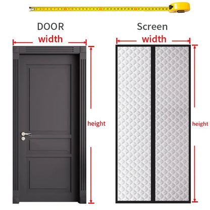 Winter， Magnet ，cotton Door Curtain, Thickened, Household Insulation, Windproof Partition, Cold Proof Self-priming Door Curtain