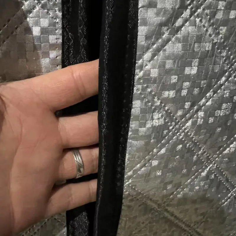 Winter， Magnet ，cotton Door Curtain, Thickened, Household Insulation, Windproof Partition, Cold Proof Self-priming Door Curtain