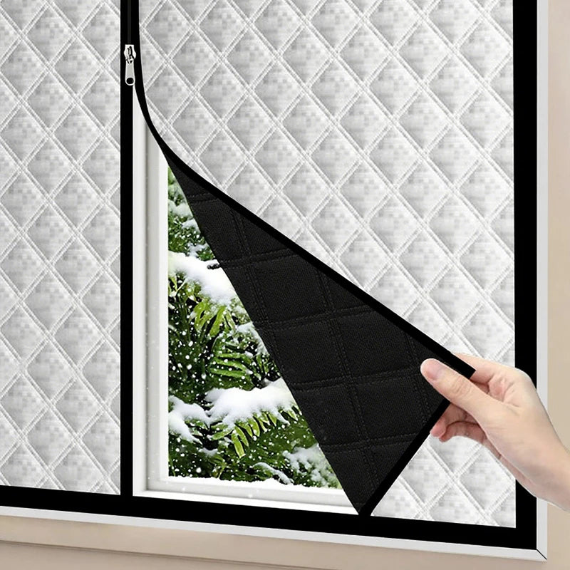 Kälte- & Wärmeschutzvorhang mit Reißverschluss – Schallschutz, Sonnenschutz & einfache Anbringung