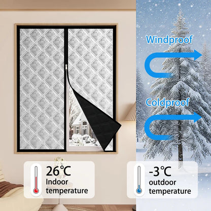Kälte- & Wärmeschutzvorhang mit Reißverschluss – Schallschutz, Sonnenschutz & einfache Anbringung