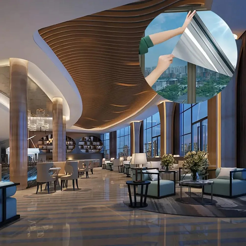 Thermo-Sichtschutzfolie – Winterdämmung, Anti-Peeping & UV-Schutz für Fenster